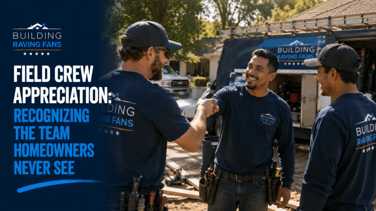 Field Crew Appreciation: Recognizing the Team Homeowners Never See