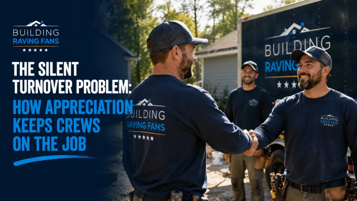 The Silent Turnover Problem: How Appreciation Keeps Crews On the Job