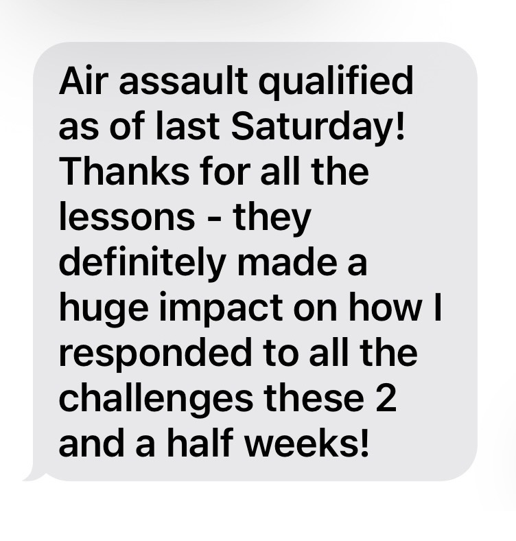 Testimonial for mental performance coaching and how it helped a highschool tennis player stay present and succeed in the calm.