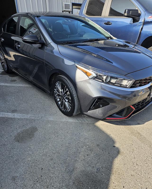 Kia K5 front bumper dent repair and paint match