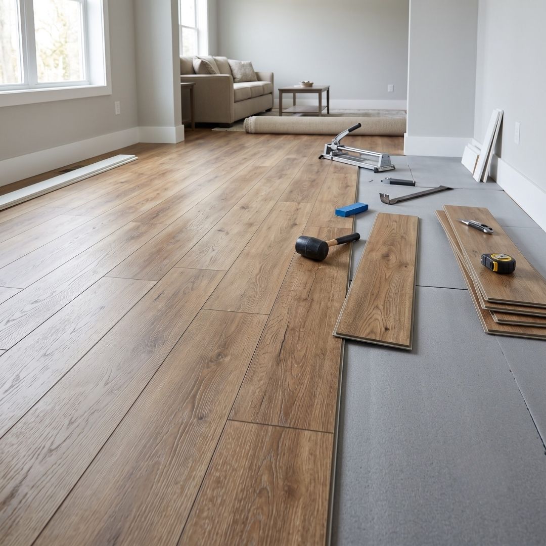 Sacramento Luxury Vinyl Plank Installation