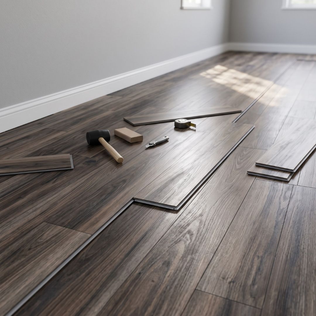 Local Luxury Vinyl Plank Installation
