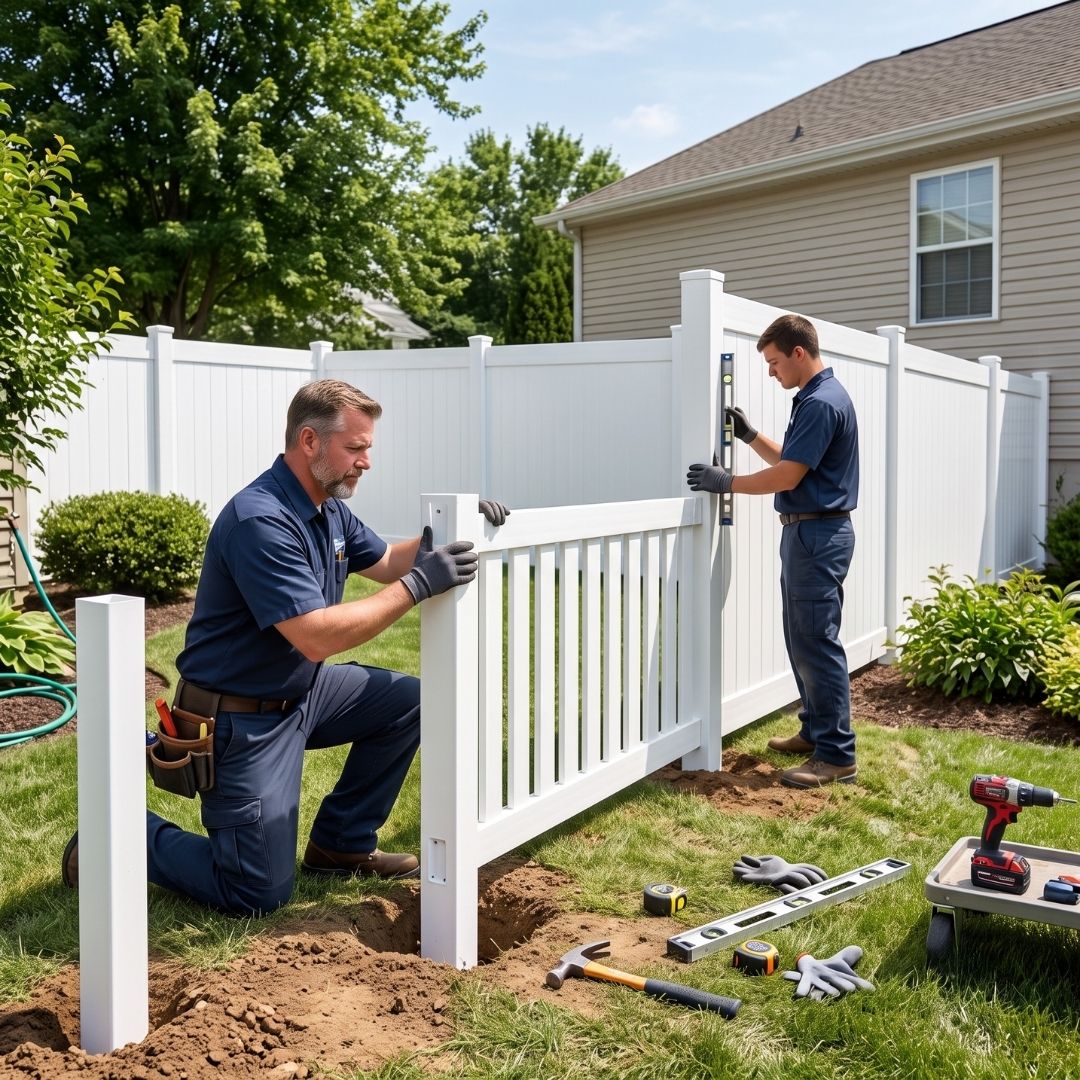 Local Vinyl Fence Installation