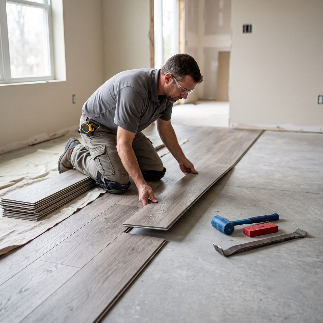 Sacramento Luxury Vinyl Plank Installation