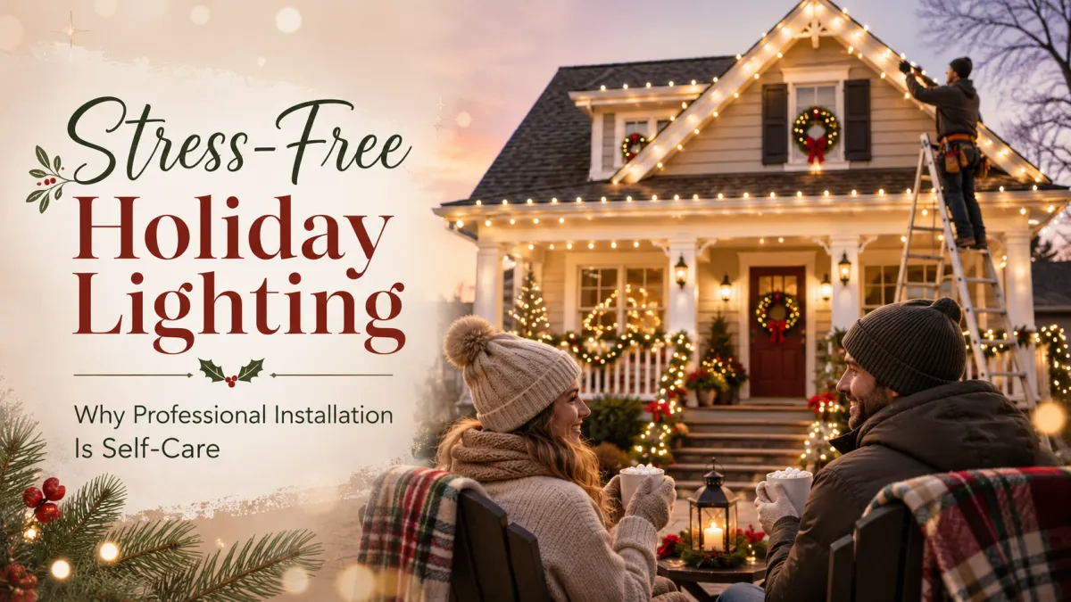 Imagine a Stress Free Holiday With: Professional Christmas Light Installation