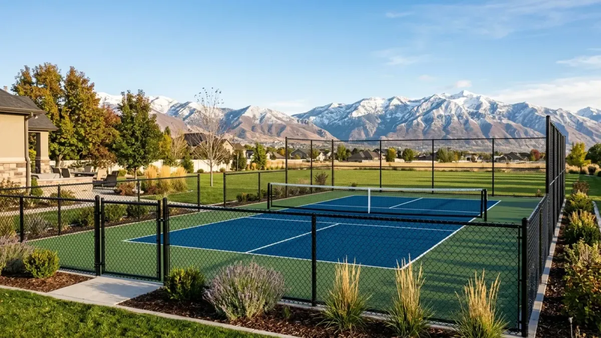 Backyard Pickleball Court Cost & Size in Utah