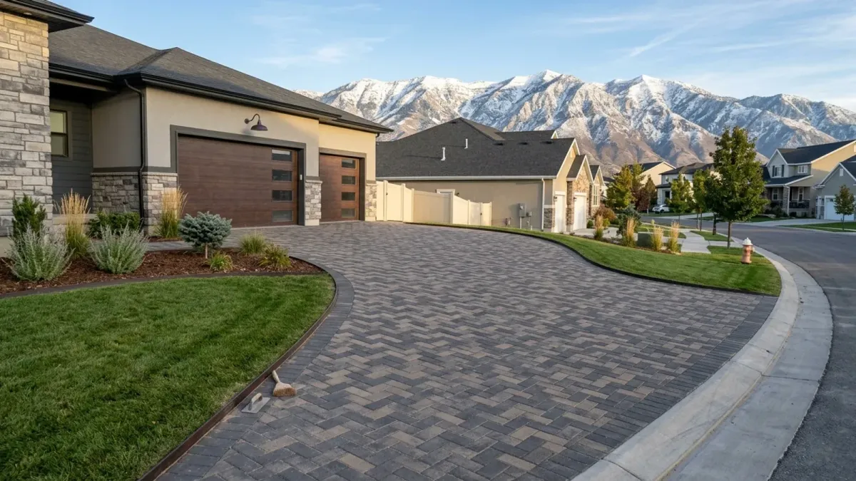 Concrete vs. Paver Driveway in Utah: Cost, Durability & Freeze-Thaw