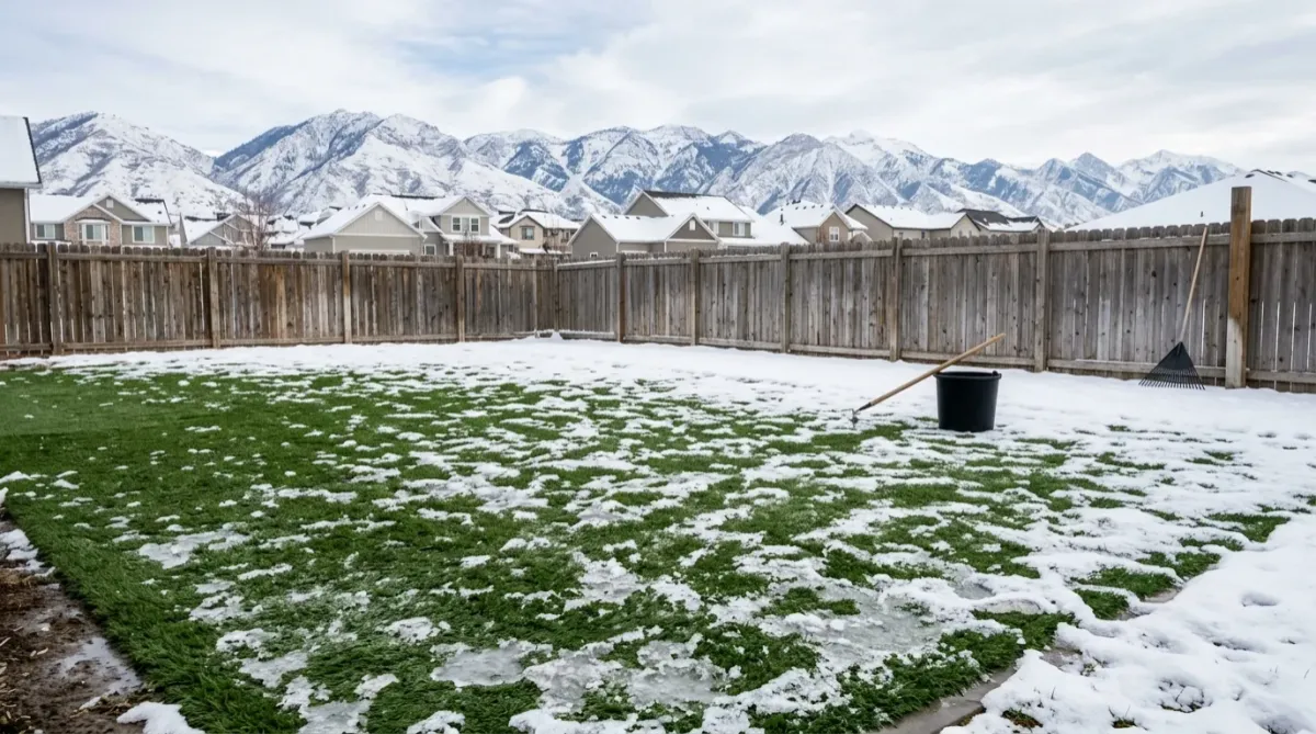 Artificial Turf in Winter: How It Handles Utah Snow
