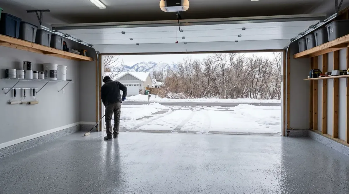 Can You Epoxy a Garage Floor in Winter in Utah?