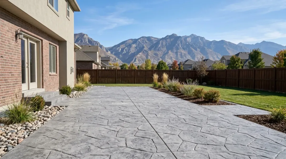 Stamped Concrete in Utah: Does It Survive Freeze-Thaw?