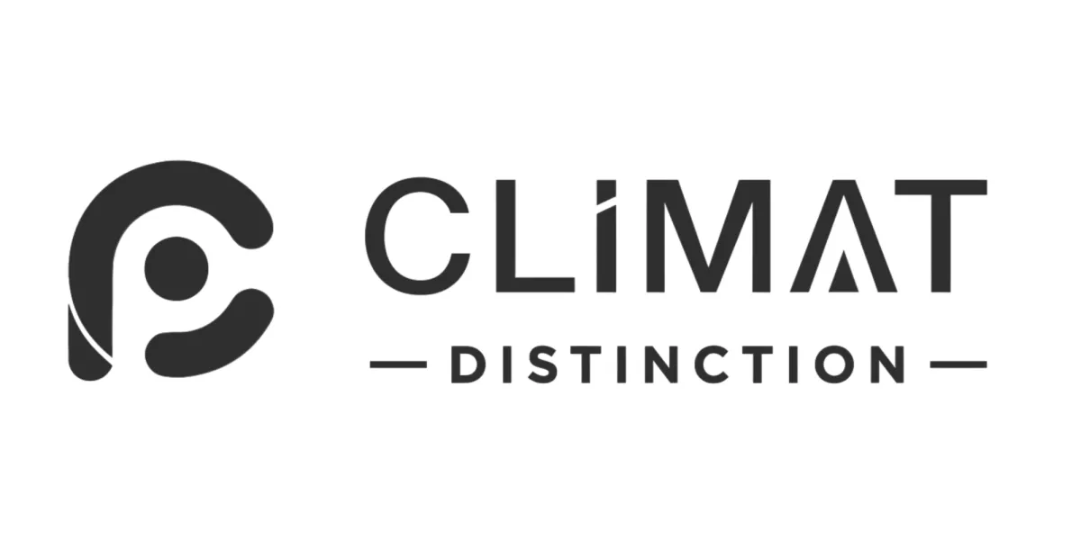 logo climat distinction  x agence ONE.