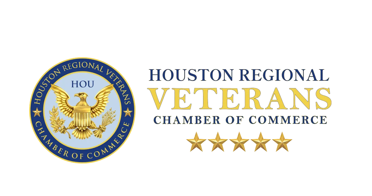 Logo for the Houston Regional Veterans Chamber of Commerce