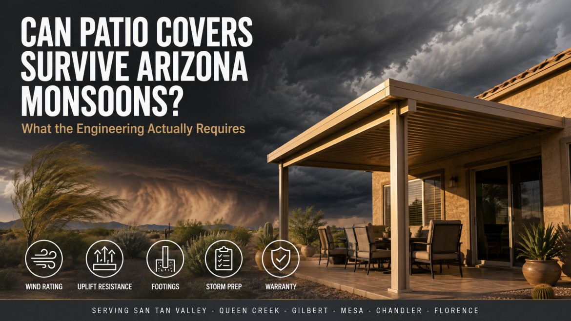 Can Patio Covers Survive Arizona Monsoons? | Arizone Guide