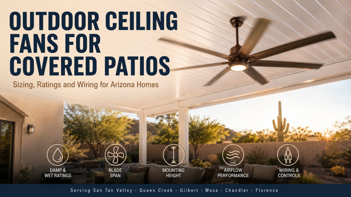 Outdoor Ceiling Fans for Covered Patios in Arizona
