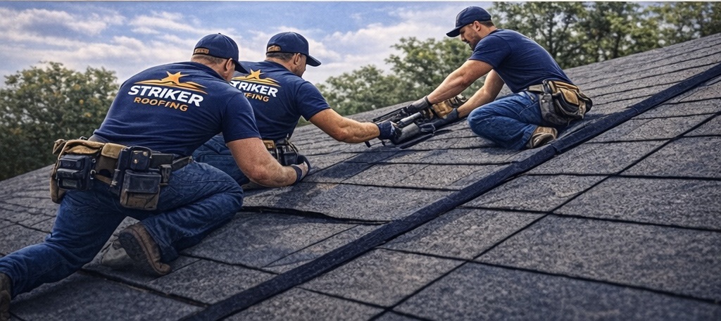 an orange land rover is driving down the road