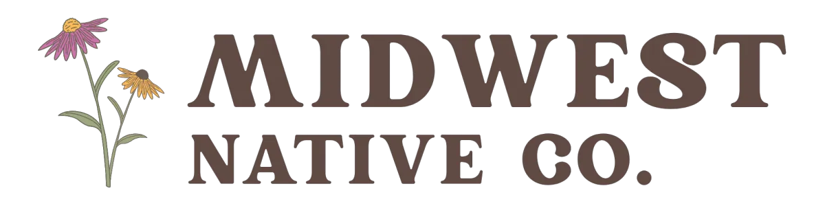 Midwest Native Company Logo with Midwest Native Plants