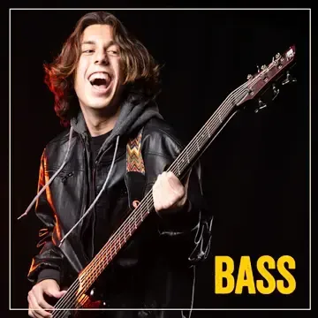 Child taking bass lesson in Greenwood, Indiana