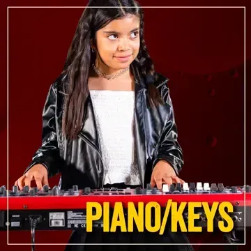 Child taking piano lesson in Greenwood, Indiana