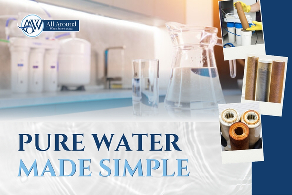 Modern reverse osmosis system installed under a kitchen sink providing clean water.