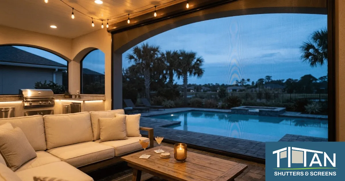 Year-Round Motorized Hurricane Screens | Daily Use NE Florida