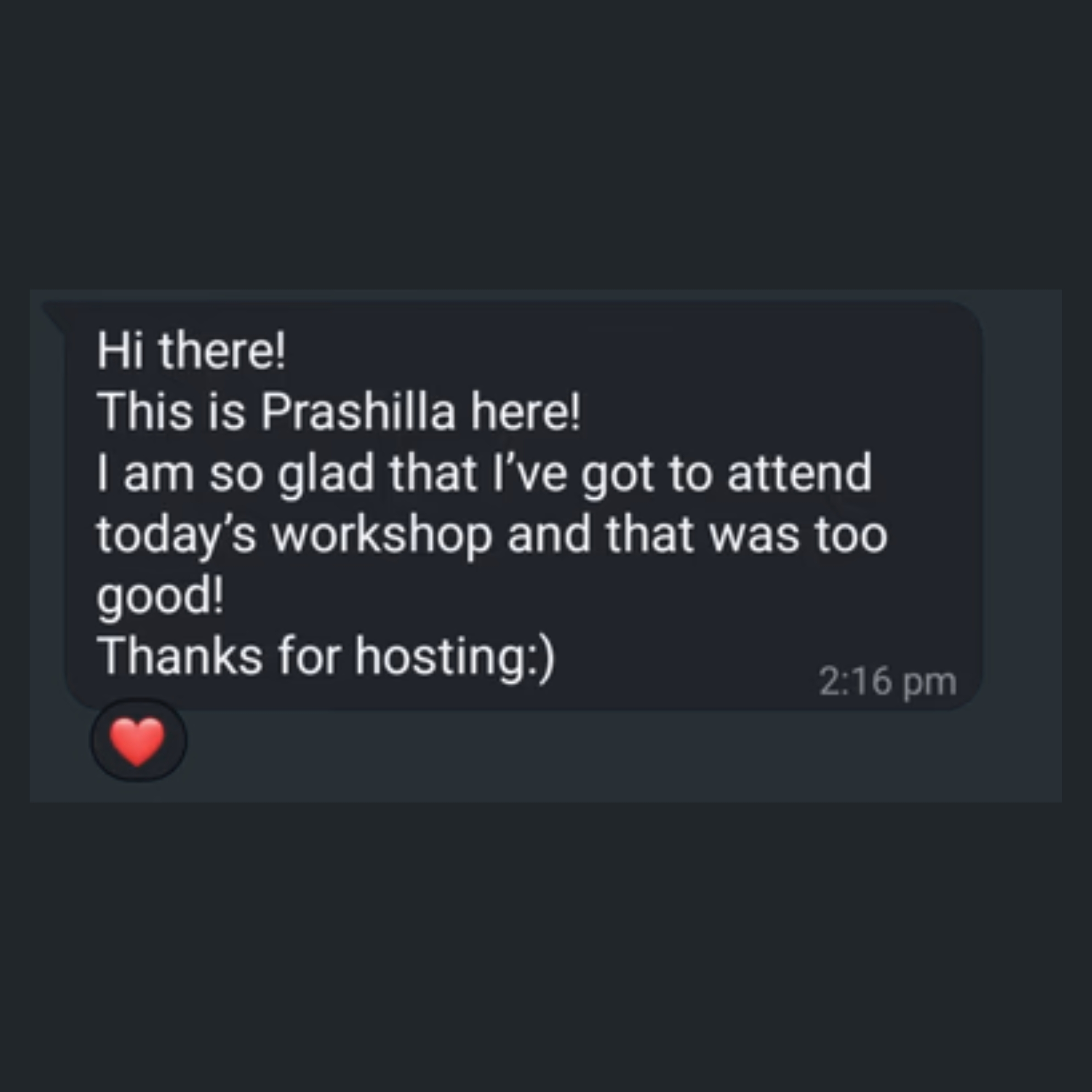 WhatsApp Testimonial