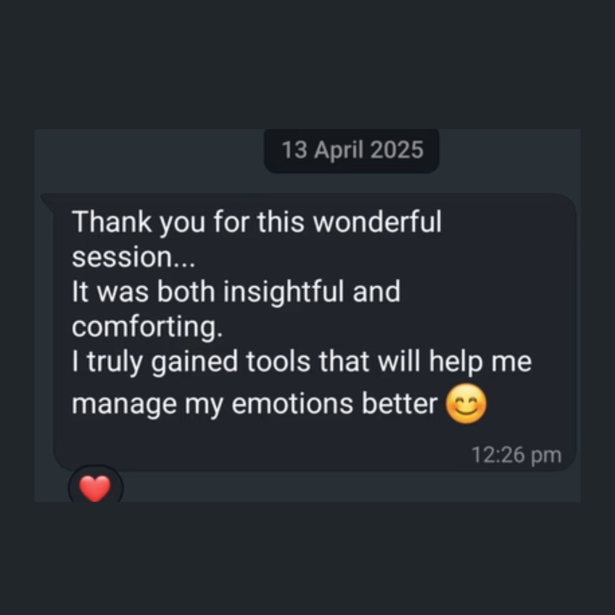 WhatsApp Testimonial