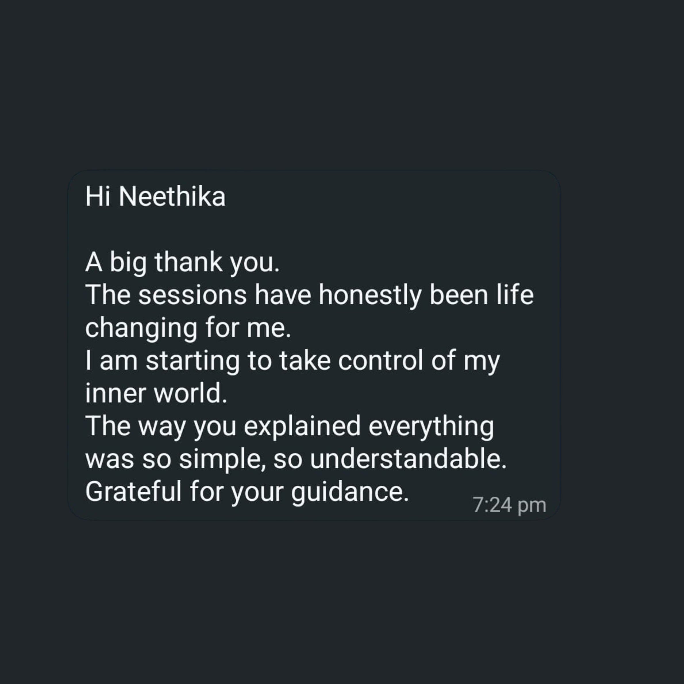 WhatsApp Testimonial