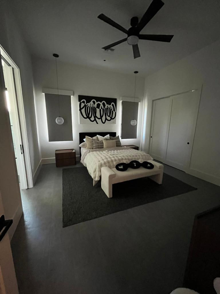 Clean bright kitchen after regular home cleaning