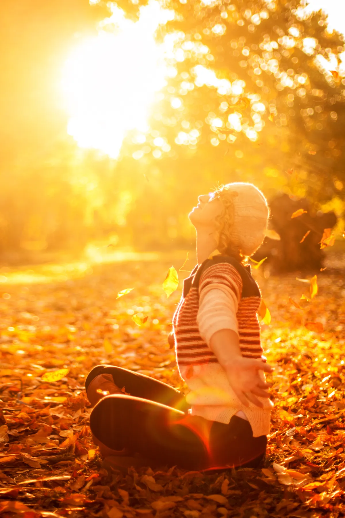 woman enjoying the sun after EMDR therapy