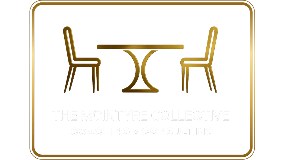 Elegant hardcover book mockup of The Clarity Catalyst guide on a dark marble desk