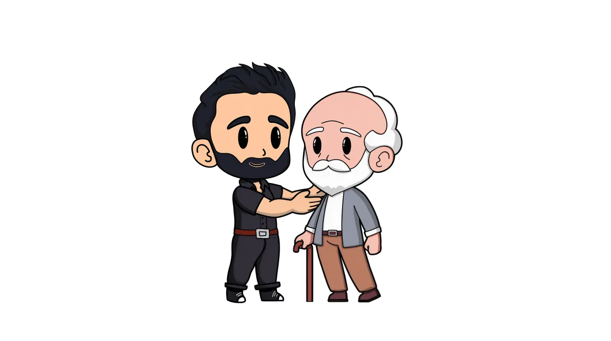 Physiotherapist assisting an elderly patient walk — aged care physiotherapy