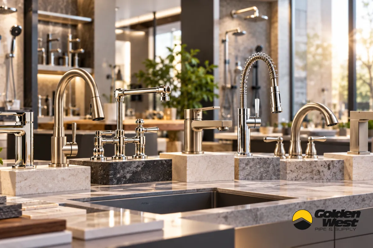 Faucet brands Golden West Pipe & Supply carries