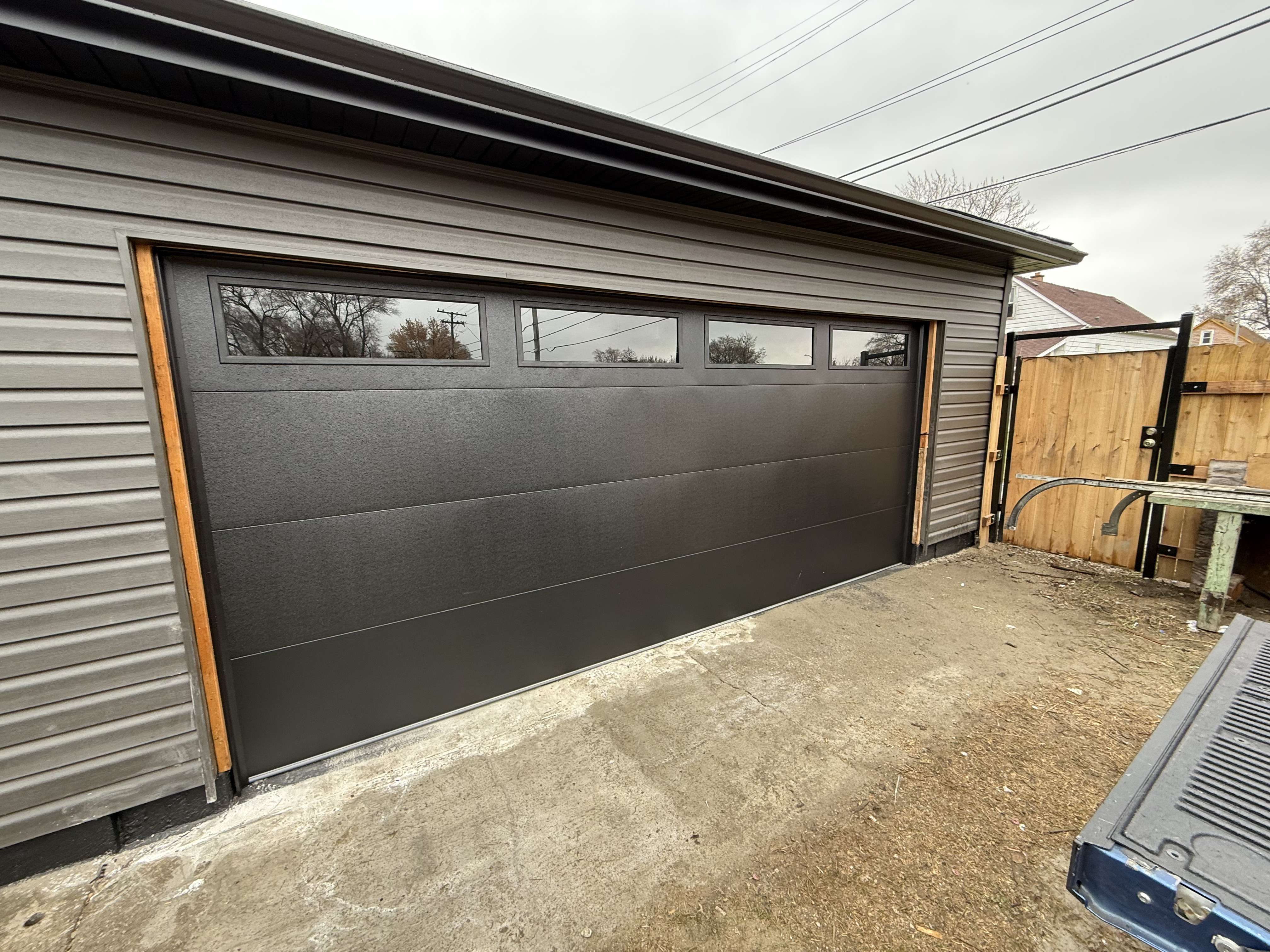 Garage door installation in the Midwest