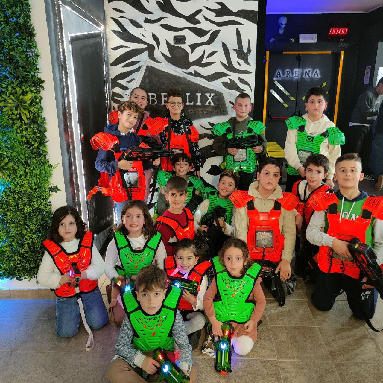 Festa per bambini con energia vibrante