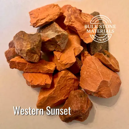 Western Sunset red decorative landscape stone