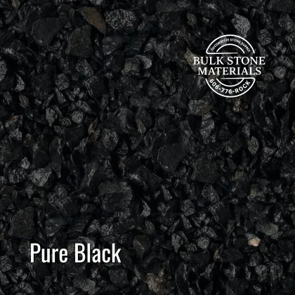 Pure Black decorative landscape stone