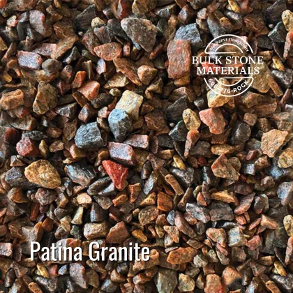 Patina Granite decorative stone for landscape supply yards
