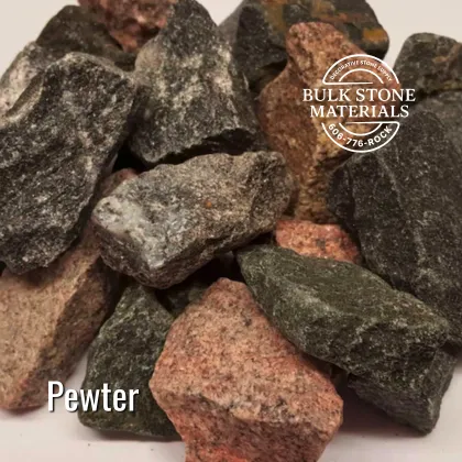 Pewter landscape stone for bulk material buyers