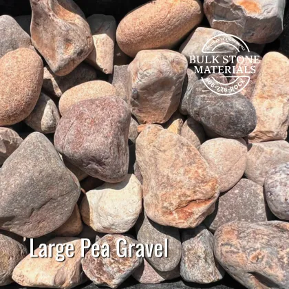 Large Pea Gravel for landscape supply yards