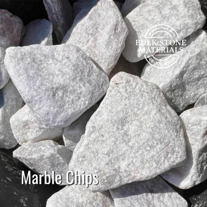 Marble Chips white decorative landscape stone