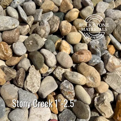 Stony Creek 1 inch to 2.5 inch river gravel