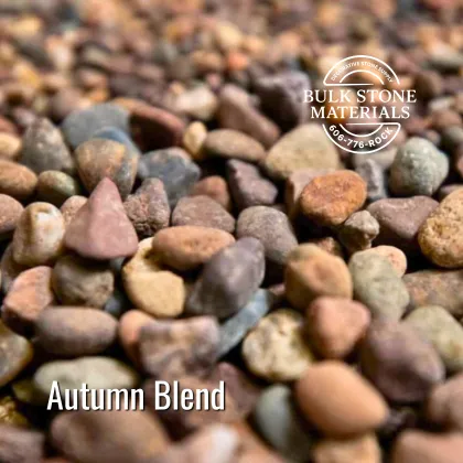 Autumn Blend decorative river rock