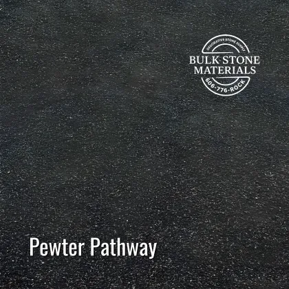 Pewter Pathway stone for compactable walking surfaces