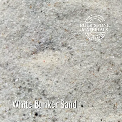 White Bunker Sand for golf courses and specialty landscape use