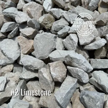 Number 2 limestone for sitework drainage and base material