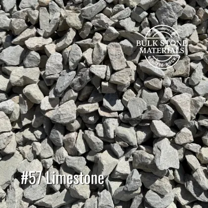 Number 57 limestone for drainage driveways and construction projects