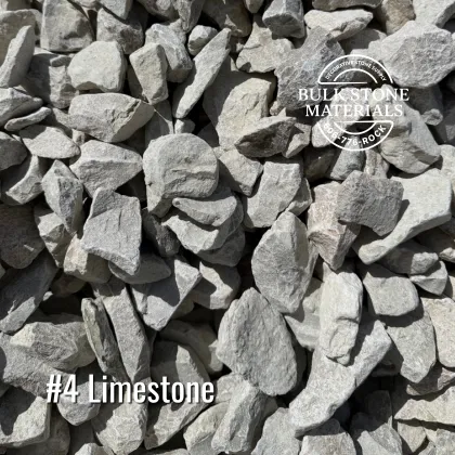 Number 4 limestone aggregate for commercial construction projects