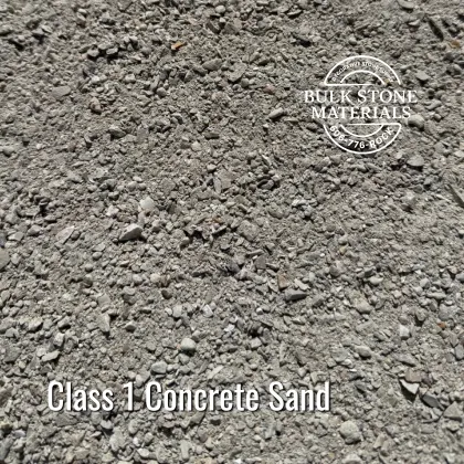 Class 1 concrete sand for construction and bedding material