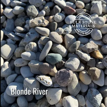 Blonde River decorative river rock