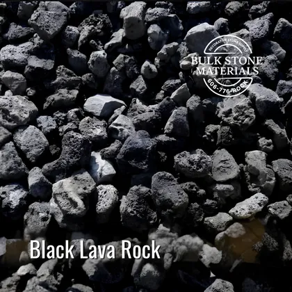 Black Lava Rock landscape stone